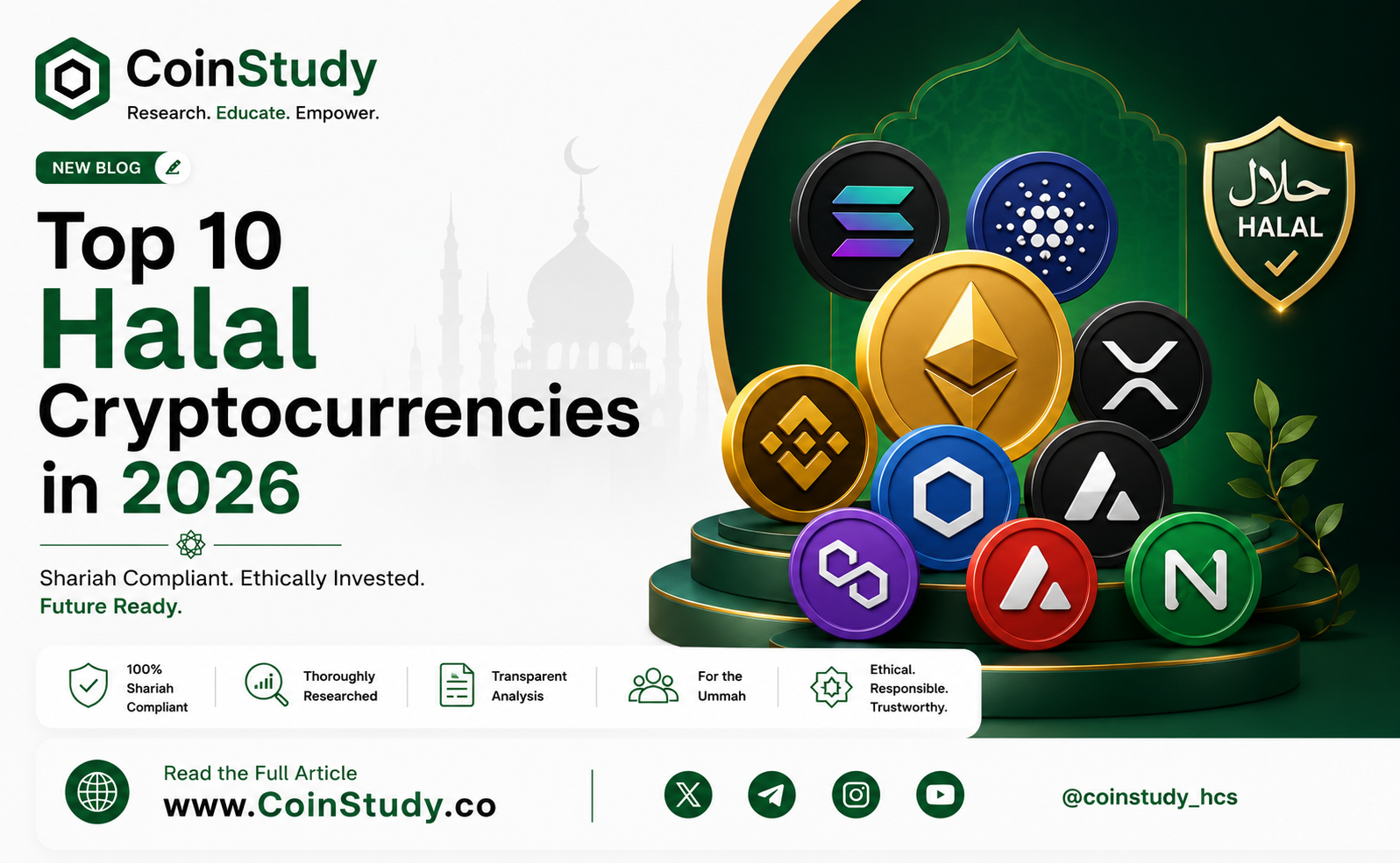 Top 10 Halal Cryptocurrencies in 2026
